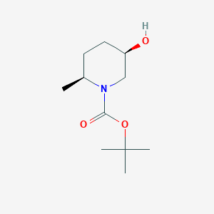 t-Butyl (2S,5R)-5-hydroxy-2-methylpiperidine-1-carboxylate