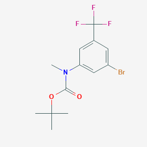 molecular formula C13H15BrF3NO2 B6351340 (3-Bromo-5-trifluoromethyl-phenyl)-methyl-carbamic acid t-butyl ester CAS No. 1187928-24-0