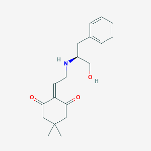 molecular formula C19H25NO3 B6351345 N-alpha-[(4,4-Dimethyl-2,6-dioxocyclohex-1-ylidene)ethyl-amino]-L-phenylalaninol CAS No. 302916-36-5