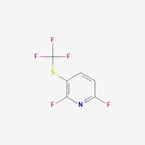 molecular formula C6H2F5NS B6351371 2,6-Difluoro-3-(trifluoromethylthio)pyridine, 97% CAS No. 1204234-84-3