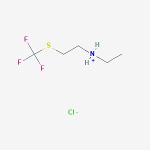 Ethyl-(2-trifluoromethylsulfanyl-ethyl)-ammonium chloride