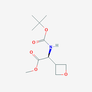 Methyl (2S)-2-(tert-butoxycarbonylamino)-2-(oxetan-3-yl)acetate, 95%