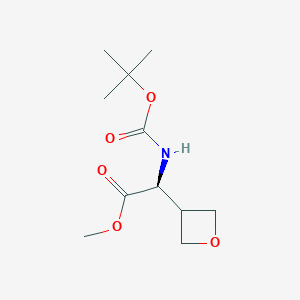 methyl (2S)-2-(tert-butoxycarbonylamino)-2-(oxetan-3-yl)acetate