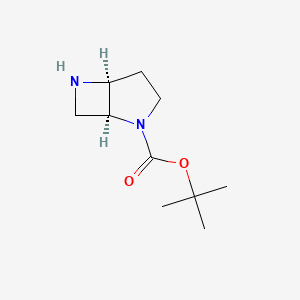 molecular formula C10H18N2O2 B6351383 叔丁基(1S,5S)-2,6-二氮杂双环[3.2.0]庚烷-2-羧酸盐 CAS No. 1614253-74-5