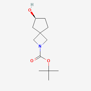 molecular formula C12H21NO3 B6351388 t-Butyl (6S)-6-hydroxy-2-azaspiro[3.4]octane-2-carboxylate CAS No. 2376903-72-7