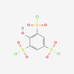 molecular formula C6H3Cl3O7S3 B6351406 2-Hydroxy-1,3,5-benzenetrisulfonyl chloride, 97% CAS No. 858013-34-0