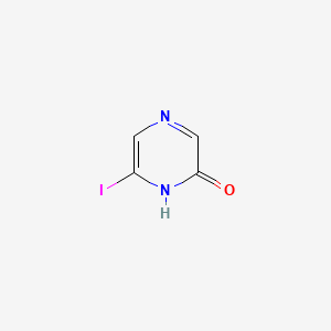 molecular formula C4H3IN2O B6351420 6-Iodo-pyrazin-2-ol, 97% CAS No. 1261632-32-9