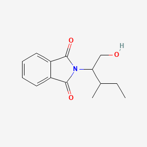 molecular formula C14H17NO3 B6351422 2-(1-Hydroxymethyl-2-methylbutyl)isoindole-1,3-dione, 97% CAS No. 1408279-43-5