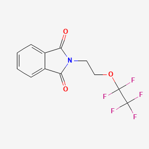 molecular formula C12H8F5NO3 B6351457 2-(2-Pentafluoroethyloxy-ethyl)-isoindole-1,3-dione, 97% CAS No. 1408279-21-9