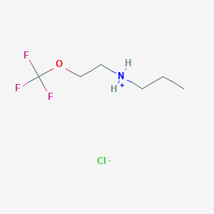 molecular formula C6H13ClF3NO B6351473 N-Propyl-[2-(trifluoromehoxy)ethyl]amine hydrochloride, 98% CAS No. 1301739-45-6