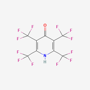 molecular formula C9HF12NO B6351490 2,3,5,6-Tetrakis(trifluoromethyl)pyridin-4-ol, 97% CAS No. 1408279-57-1