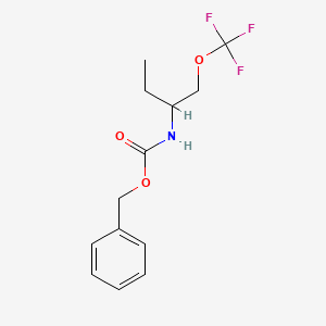 molecular formula C13H16F3NO3 B6351498 (1-Trifluoromethoxymethyl-propyl)-carbamic acid benzyl ester CAS No. 1208080-10-7