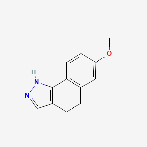 molecular formula C12H12N2O B6351529 7-Methoxy-4,5-dihydro-2H-benzo[g]indazole CAS No. 501936-07-8