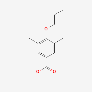 molecular formula C13H18O3 B6351568 Methyl 3,5-dimethyl-4-propoxybenzoate CAS No. 1429901-08-5