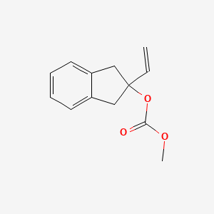 molecular formula C13H14O3 B6351573 Carbonic acid methyl ester 2-vinyl-indan-2-yl ester CAS No. 1446488-24-9