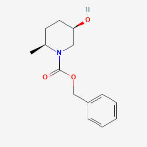molecular formula C14H19NO3 B6351592 Benzyl (2S,5R)-5-hydroxy-2-methylpiperidine-1-carboxylate CAS No. 1788073-42-6