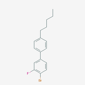 molecular formula C17H18BrF B063516 4-Bromo-3-fluoro-4'-pentyl-biphenyl CAS No. 163129-11-1