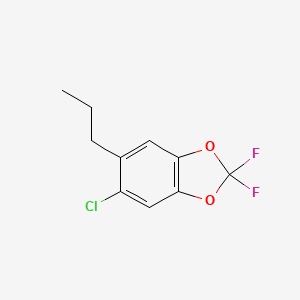 molecular formula C10H9ClF2O2 B6351648 5-Chloro-6-propyl-2,2-difluorobenzodioxole, 95% CAS No. 1357626-89-1