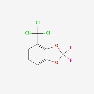 molecular formula C8H3Cl3F2O2 B6351668 4-(Trichloromethyl)-2,2-difluoro-1,3-benzodioxole;  95% CAS No. 1357625-69-4