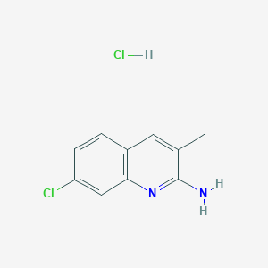molecular formula C10H10Cl2N2 B6351706 2-Amino-7-chloro-3-methylquinoline hydrochloride CAS No. 1170955-52-8