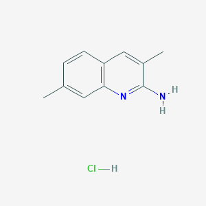 molecular formula C11H13ClN2 B6351707 2-氨基-3,7-二甲基喹啉盐酸盐 CAS No. 1172722-63-2