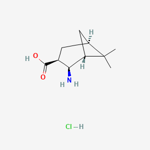 molecular formula C10H18ClNO2 B6351728 (1R,2R,3S,5R)-2-Amino-6,6-dimethylbicyclo[3.1.1]heptan-3-carboxylic acid hydrochloride CAS No. 1027343-50-5