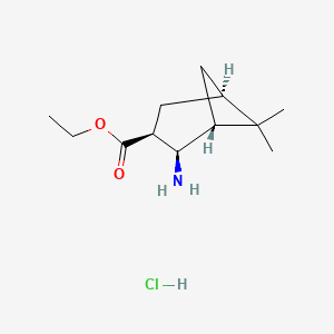 molecular formula C12H22ClNO2 B6351736 Ethyl (1R,2R,3S,5R)-2-amino-6,6-dimethylbicyclo[3.1.1]heptan-3-carboxylate hydrochloride CAS No. 1027343-58-3