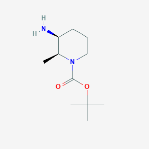 molecular formula C11H22N2O2 B6351739 t-Butyl (2S,3S)-3-amino-2-methylpiperidine-1-carboxylate CAS No. 1932344-15-4