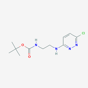 molecular formula C11H17ClN4O2 B6351772 t-Butyl 2-(6-chloropyridazin-3-ylamino)ethylcarbamate CAS No. 1227266-42-3