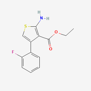 molecular formula C13H12FNO2S B6351783 2-氨基-4-(2-氟苯基)噻吩-3-羧酸乙酯 CAS No. 849659-32-1