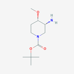 tert-Butyl (3R,4S)-3-amino-4-methoxypiperidine-1-carboxylate