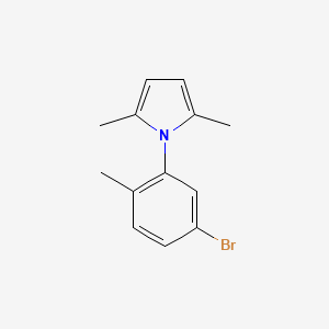 molecular formula C13H14BrN B6351865 1-(5-Bromo-2-methylphenyl)-2,5-dimethyl-1H-pyrrole CAS No. 1157455-13-4