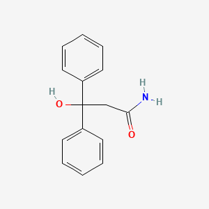 molecular formula C15H15NO2 B6351888 3-Hydroxy-3,3-diphenylpropanamide, 97% CAS No. 52042-99-6