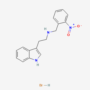 molecular formula C17H18BrN3O2 B6351889 [2-(1H-吲哚-3-基)乙基](2-硝基苄基)胺氢溴酸盐;  95% CAS No. 1215320-86-7