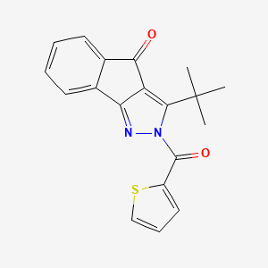3-(tert-Butyl)-2-(2-thienylcarbonyl)indeno[3,2-c]pyrazol-4-one