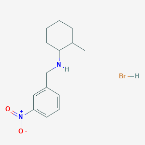 molecular formula C14H21BrN2O2 B6351904 (2-甲基环己基)(3-硝基苄基)胺氢溴酸盐;  95% CAS No. 1609404-37-6