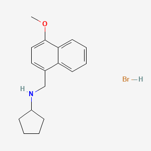 N-[(4-Methoxy-1-naphthyl)methyl]cyclopentanamine hydrobromide;  95%