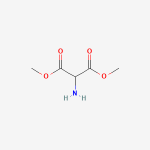 molecular formula C5H9NO4 B6351953 2-氨基丙二酸二甲酯（H-DL-Gly(CO2Me)-OMe） CAS No. 53704-09-9