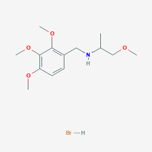 molecular formula C14H24BrNO4 B6351956 氢溴酸(2-甲氧基-1-甲基乙基)(2,3,4-三甲氧基苄基)胺;  95% CAS No. 1609400-34-1