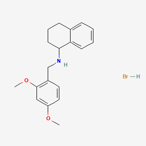 molecular formula C19H24BrNO2 B6351964 N-(2,4-Dimethoxybenzyl)-1,2,3,4-tetrahydro-1-naphthalenamine hydrobromide;  95% CAS No. 1609407-35-3