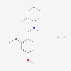 molecular formula C16H26BrNO2 B6352021 氢溴酸2-甲基环己胺-N-(2,4-二甲氧基苄基);  95% CAS No. 1609406-25-8