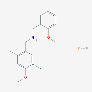 N-(2-methoxybenzyl)-1-(4-methoxy-2,5-dimethylphenyl)methanamine hydrobromide