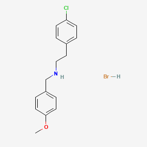 molecular formula C16H19BrClNO B6352068 [2-(4-Chlorophenyl)ethyl](4-methoxybenzyl)amine hydrobromide;  95% CAS No. 1609406-45-2
