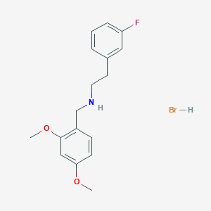 molecular formula C17H21BrFNO2 B6352075 N-(2,4-Dimethoxybenzyl)-2-(3-fluorophenyl)ethanamine hydrobromide;  95% CAS No. 1609407-34-2