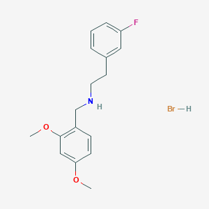 molecular formula C17H21BrFNO2 B6352075 N-(2,4-dimethoxybenzyl)-2-(3-fluorophenyl)ethanamine hydrobromide CAS No. 1609407-34-2