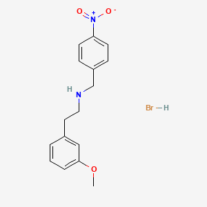 molecular formula C16H19BrN2O3 B6352077 [2-(3-Methoxyphenyl)ethyl](4-nitrobenzyl)amine hydrobromide;  95% CAS No. 1609408-88-9