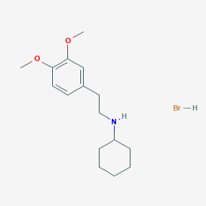 molecular formula C16H26BrNO2 B6352085 溴化氢N-[2-(3,4-二甲氧基苯基)乙基]环己胺；95% CAS No. 1609407-37-5