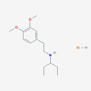 molecular formula C15H26BrNO2 B6352090 氢溴酸N-[2-(3,4-二甲氧基苯基)乙基]-3-戊胺;  95% CAS No. 1609404-31-0