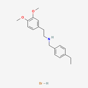 molecular formula C19H26BrNO2 B6352108 [2-(3,4-Dimethoxyphenyl)ethyl](4-ethylbenzyl)amine hydrobromide CAS No. 1609404-34-3