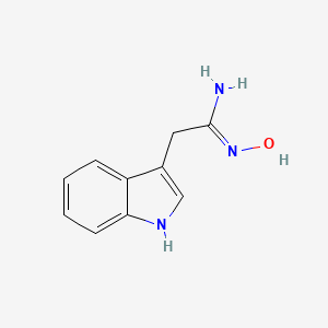 molecular formula C10H11N3O B6352116 N-Hydroxy-2-(1H-indol-3-yl)-acetamidine CAS No. 261735-04-0